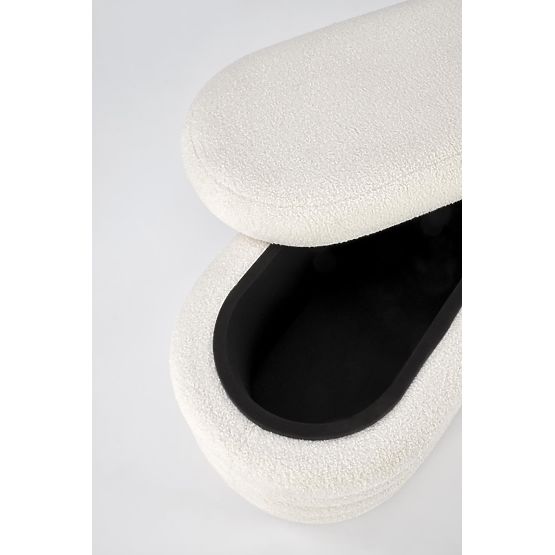 Banc BLISS avec espace de rangement, crème (1p=1 pièce)