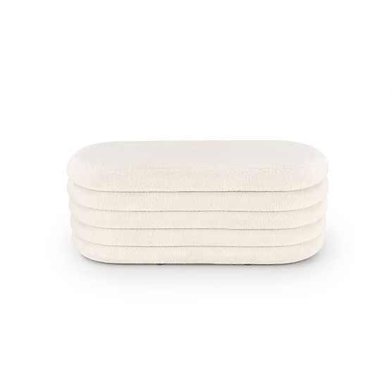 Banc BLISS avec espace de rangement, crème (1p=1 pièce)