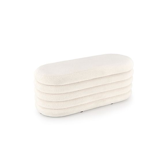 Banc BLISS avec espace de rangement, crème (1p=1 pièce)