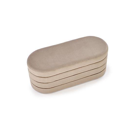 Banc CALPI avec espace de rangement, beige (1p=1pc)