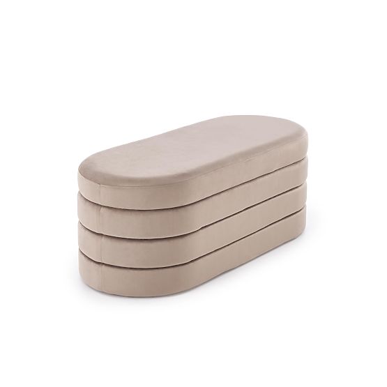 Banc CALPI avec espace de rangement, beige (1p=1pc)