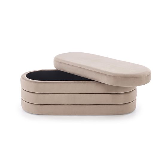 Banc CALPI avec espace de rangement, beige (1p=1pc)
