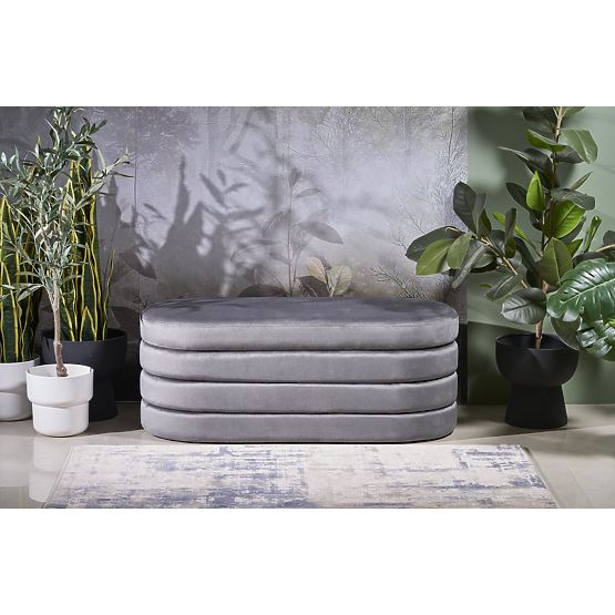 Banc CALPI avec espace de rangement, gris (1p=1ks)