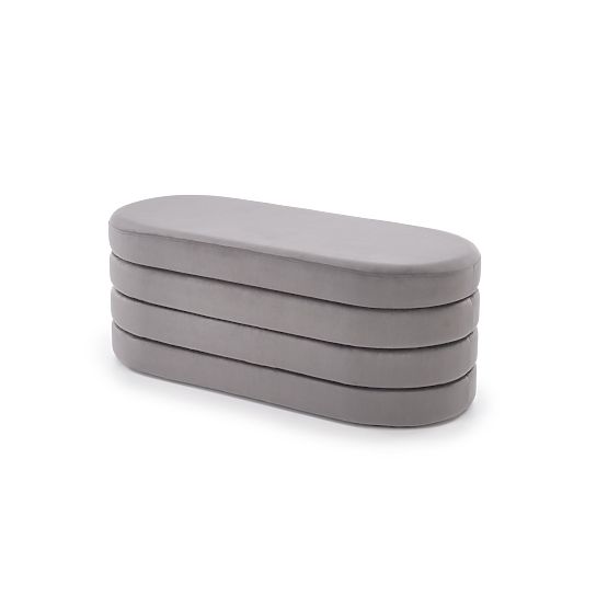 Banc CALPI avec espace de rangement, gris (1p=1ks)