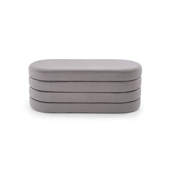 Banc CALPI avec espace de rangement, gris (1p=1ks)