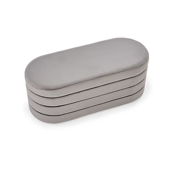 Banc CALPI avec espace de rangement, gris (1p=1ks)