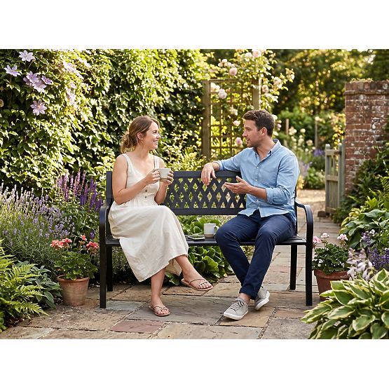 Banc de jardin en acier ROMBO