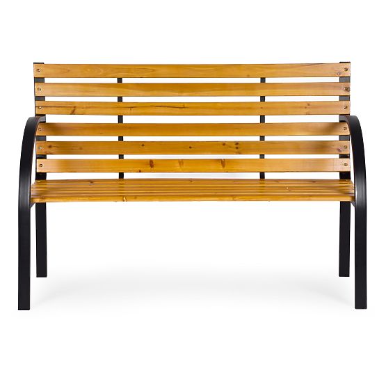 Banc de jardin en bois avec dossier 122x57 cm parc MultiGarden