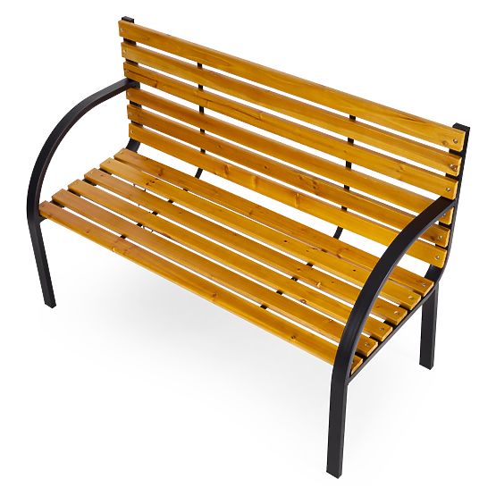 Banc de jardin en bois avec dossier 122x57 cm parc MultiGarden