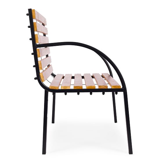 Banc de jardin en bois avec dossier 122x57 cm parc MultiGarden