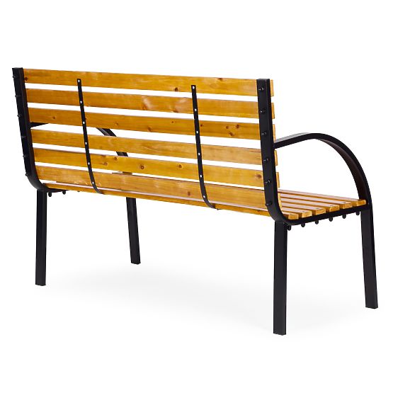 Banc de jardin en bois avec dossier 122x57 cm parc MultiGarden