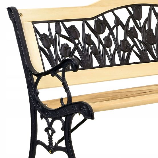 Banc de jardin en fonte TULIPÁN
