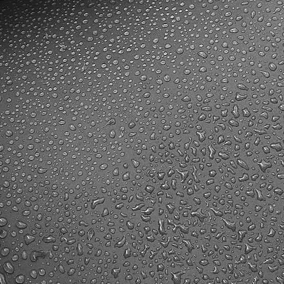 Banc de jardin en résine tressée canapé CORDOBA noir avec coussins gris