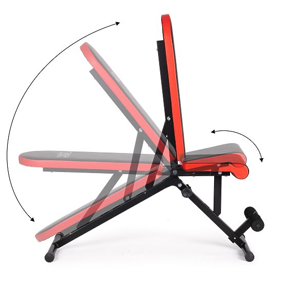 Banc de musculation incliné avec dossier réglable