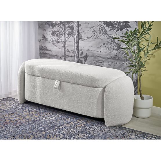 Banc FICARIA avec fonction de rangement crème (1P=1KS)