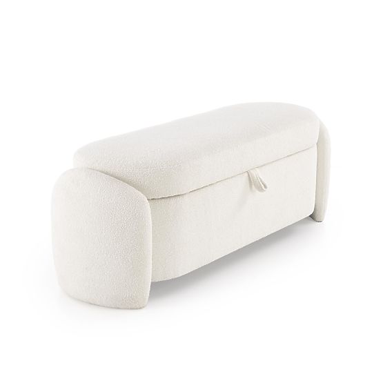 Banc FICARIA avec fonction de rangement crème (1P=1KS)