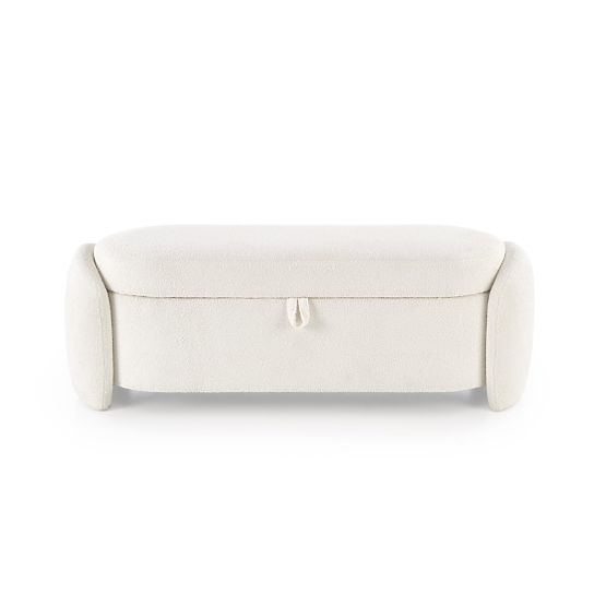 Banc FICARIA avec fonction de rangement crème (1P=1KS)