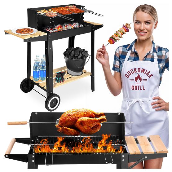Barbecue au charbon d'angle PARIL sur roulettes