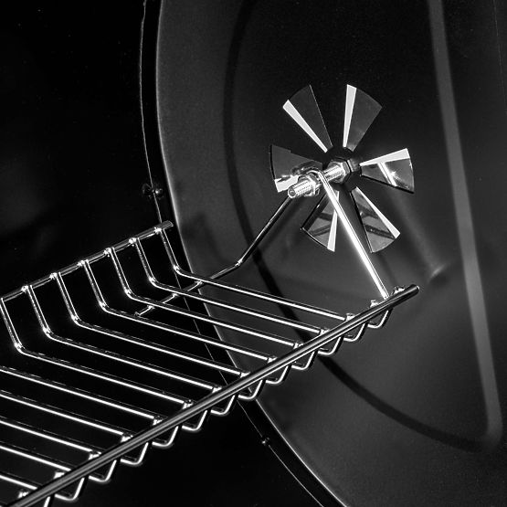 Barbecue à charbon de jardin en tonneau avec 2 grilles et tiroir à cendres