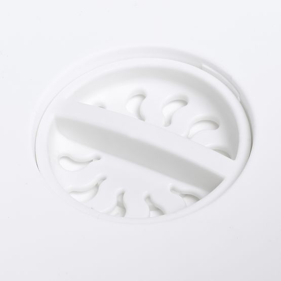 Bassine pliable avec écoulement blanc-gris BRIDA