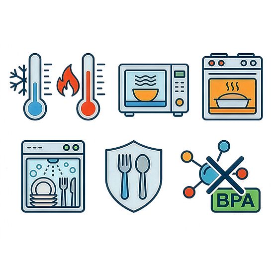 Bocaux en verre pour aliments CATONIA - ensemble de 12 pièces