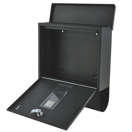 Boîte aux lettres avec porte-journaux en acier galvanisé