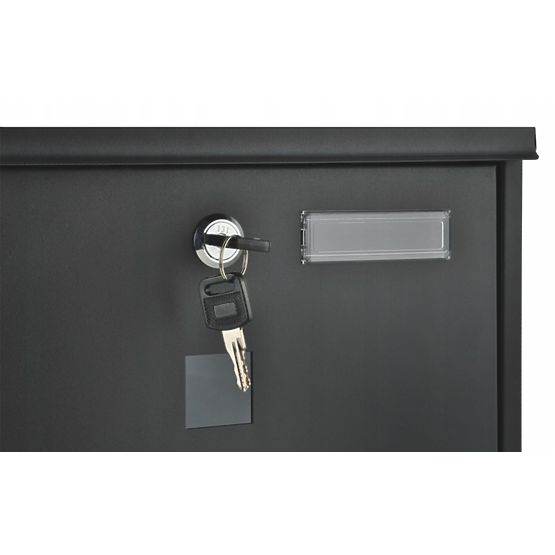 Boîte aux lettres avec porte-journaux en acier galvanisé