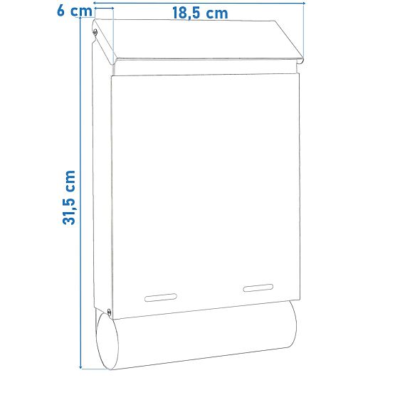 Boîte aux lettres Hadvar noire