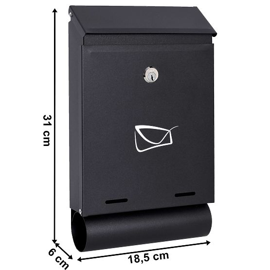 Boîte aux lettres Hadvar noire