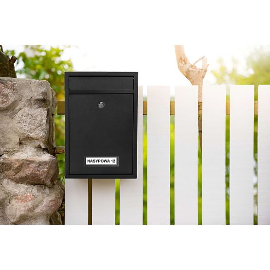 Boîte aux lettres pour courrier Gustav noire