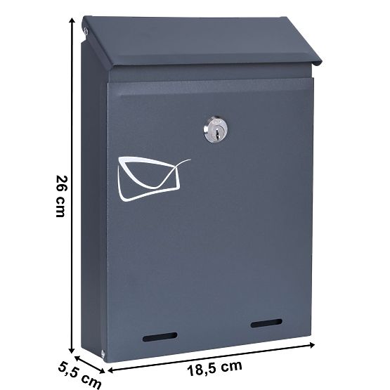 Boîte aux lettres pour courrier Odvin anthracite