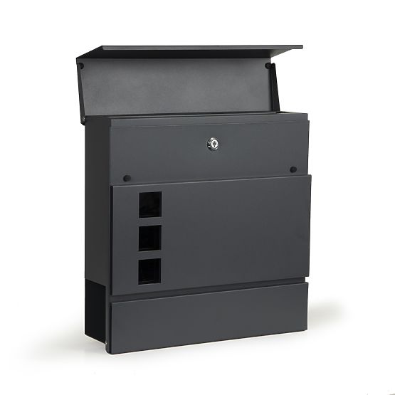 Boîte aux lettres pour lettres et journaux en acier galvanisé ModernHome