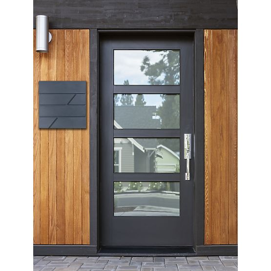 Boîte aux lettres Tove avec porte-journaux anthracite