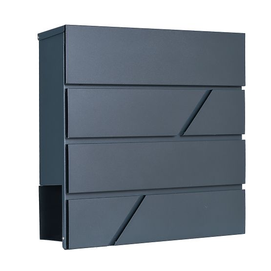 Boîte aux lettres Tove avec porte-journaux anthracite