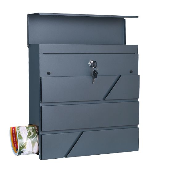 Boîte aux lettres Tove avec porte-journaux anthracite