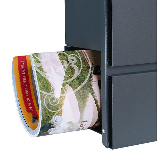 Boîte aux lettres Tove avec porte-journaux anthracite