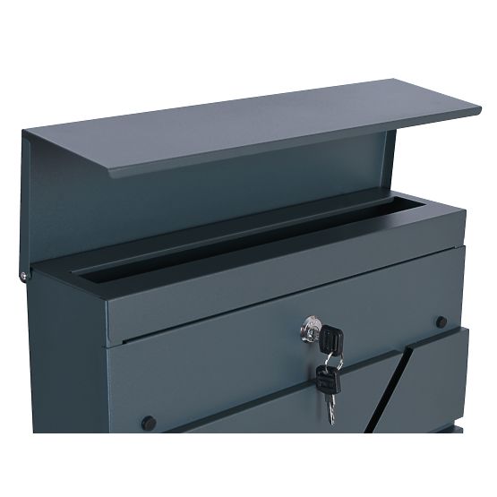 Boîte aux lettres Tove avec porte-journaux anthracite