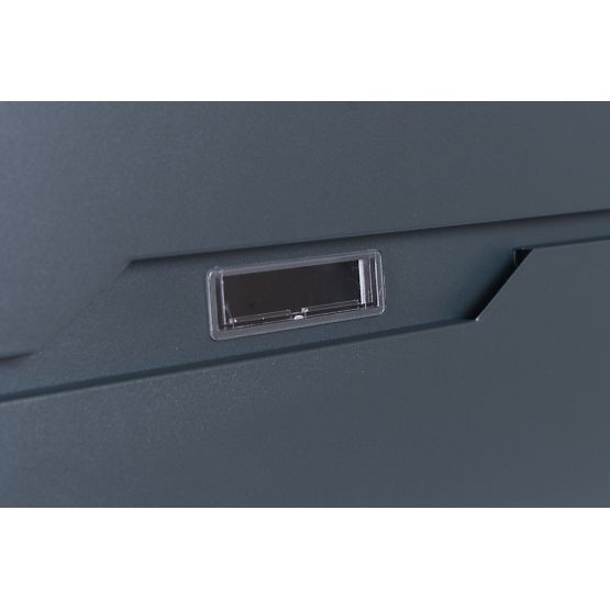 Boîte aux lettres Vidar anthracite avec inscriptions