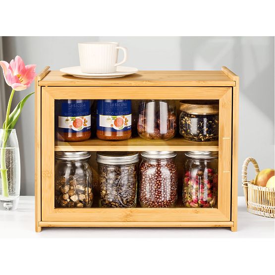 Boîte à pain en bambou Pierre, récipient à pain