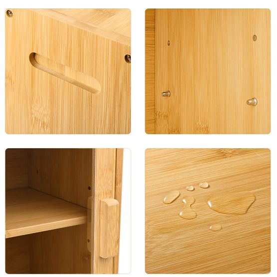 Boîte à pain en bambou Pierre, récipient à pain