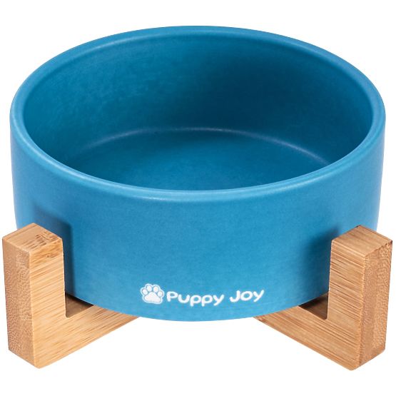 Bol en céramique pour chien ou chat bleu PJ-033