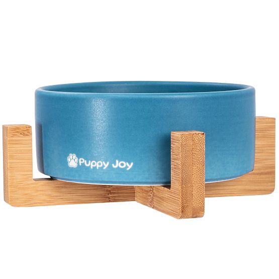 Bol en céramique pour chien ou chat bleu PJ-033