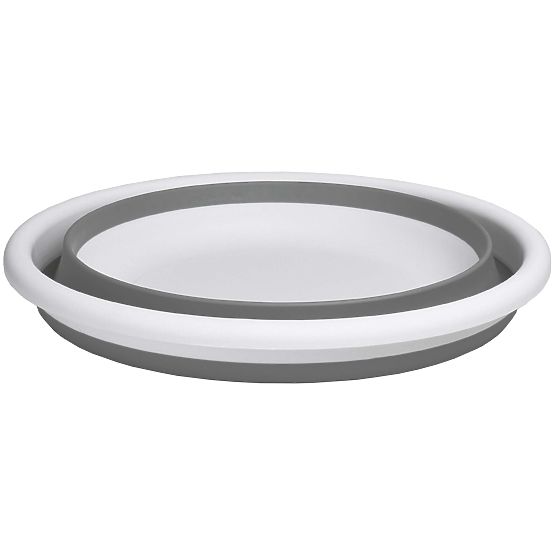 Bol rond 37 cm blanc-gris ELBA COMPACT 9 litres