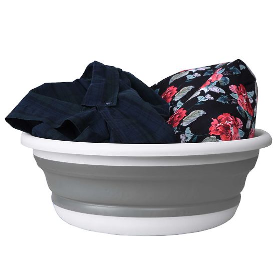 Bol rond 37 cm blanc-gris ELBA COMPACT 9 litres