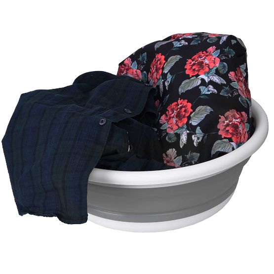 Bol rond 37 cm blanc-gris ELBA COMPACT 9 litres