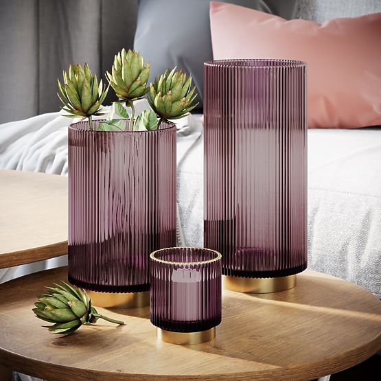 Bougeoir POMPEY couleur lilas ameliahome