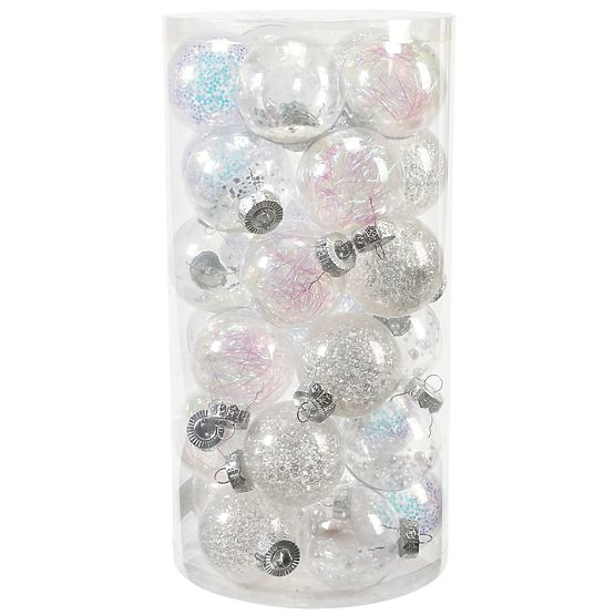 BOULES DE NOËL 30 PCS SYSD1688-058