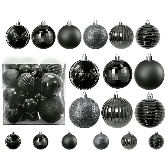BOULES DE NOËL ARGENTÉES 36PCS 311433C