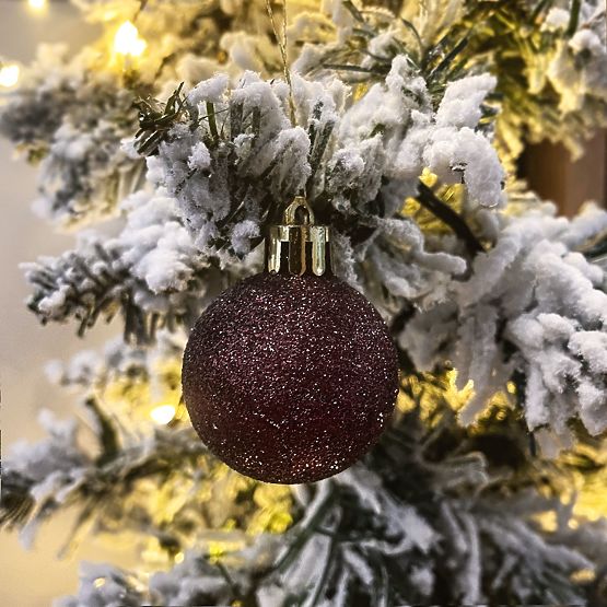 BOULES DE NOËL MARRON 34 PCS SYSD1688-038