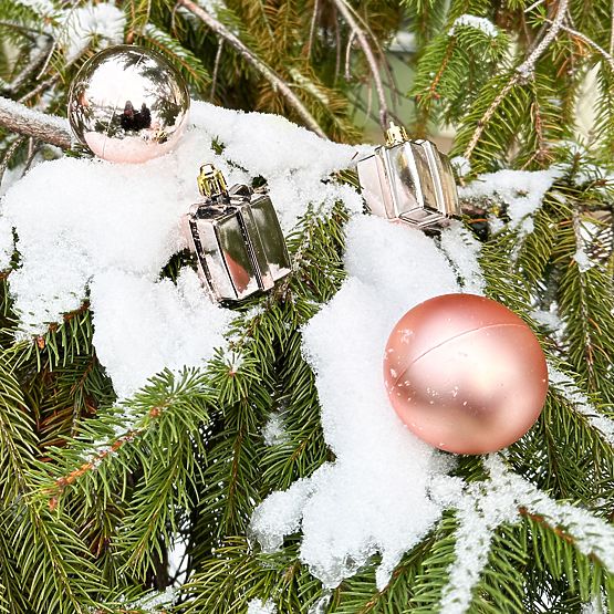 BOULES DE NOËL MIX 311437 rose